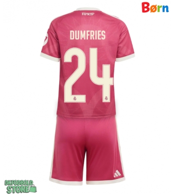 Real Madrid Denzel Dumfries #24 Replika Babytøj Tredje sæt Børn 2026-27 Kortærmet (+ Korte bukser)